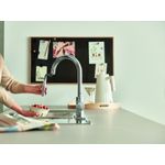 Casa si Gradina - Sanitare - Chiuveta bucatarie si accesorii - Baterii bucatarie - Baterie bucatarie Grohe 30612000, 1 bar, 381 mm, 223 mm, 1 orificii instalare, 2 sprayuri, 180 unghi pivotare, Crom - Infinity.ro