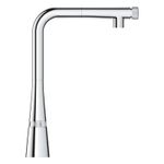 Casa si Gradina - Sanitare - Chiuveta bucatarie si accesorii - Baterii bucatarie - Baterie bucatarie Grohe 31593002, 1 bar, 370 mm, 199 mm, 1 orificii instalare, 2 sprayuri, 140 unghi pivotare, Crom - Infinity.ro