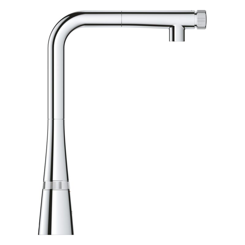 Casa si Gradina - Sanitare - Chiuveta bucatarie si accesorii - Baterii bucatarie - Baterie bucatarie Grohe 31593002, 1 bar, 370 mm, 199 mm, 1 orificii instalare, 2 sprayuri, 140 unghi pivotare, Crom - Infinity.ro