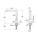 Casa si Gradina - Sanitare - Chiuveta bucatarie si accesorii - Baterii bucatarie - Baterie bucatarie Roca A5A831FC00, 0.8 bar, 297 mm, 225 mm, 1 orificii instalare, 1 sprayuri, 180 unghi pivotare, Crom - Infinity.ro