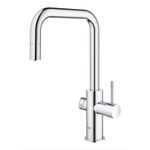 Casa si Gradina - Sanitare - Chiuveta bucatarie si accesorii - Baterii bucatarie - Baterie de bucatarie Grohe 31543000, 1 bar, 393 mm, 224 mm, 1 orificii instalare, 1 sprayuri, 150 unghi pivotare, Crom - Infinity.ro