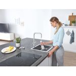 Casa si Gradina - Sanitare - Chiuveta bucatarie si accesorii - Baterii bucatarie - Baterie de bucatarie Grohe 31543000, 1 bar, 393 mm, 224 mm, 1 orificii instalare, 1 sprayuri, 150 unghi pivotare, Crom - Infinity.ro