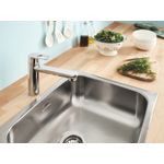 Casa si Gradina - Sanitare - Chiuveta bucatarie si accesorii - Baterii bucatarie - Baterie de bucatarie Grohe 31688000, 1 bar, 193 mm, 222 mm, 1 orificii instalare, 1 sprayuri, 140 unghi pivotare, Crom - Infinity.ro