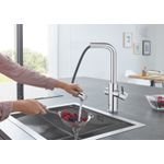 Casa si Gradina - Sanitare - Chiuveta bucatarie si accesorii - Baterii bucatarie - Baterie bucatarie Grohe 31539000, 1 bar, 378 mm, 221 mm, 1 orificii instalare, 3 sprayuri, 150 unghi pivotare, Crom - Infinity.ro