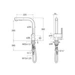 Casa si Gradina - Sanitare - Chiuveta bucatarie si accesorii - Baterii bucatarie - Baterie bucatarie Roca A5A851FC00, 0.8 bar, 302 mm, 225 mm, 1 orificii instalare, 2 sprayuri, 180 unghi pivotare, Crom - Infinity.ro