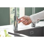 Casa si Gradina - Sanitare - Chiuveta bucatarie si accesorii - Baterii bucatarie - Baterie bucatarie Grohe 31483002, 1 bar, 381 mm, 223 mm, 1 orificii instalare, 2 sprayuri, 360 unghi pivotare, Crom - Infinity.ro