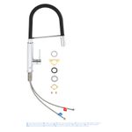 Casa si Gradina - Sanitare - Chiuveta bucatarie si accesorii - Baterii bucatarie - Baterie de bucatarie Grohe 31491000, 1 bar, 510 mm, 235 mm, 1 orificii instalare, 2 sprayuri, 360 unghi pivotare, Crom - Infinity.ro