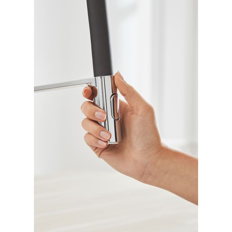 Casa si Gradina - Sanitare - Chiuveta bucatarie si accesorii - Baterii bucatarie - Baterie de bucatarie Grohe 31491000, 1 bar, 510 mm, 235 mm, 1 orificii instalare, 2 sprayuri, 360 unghi pivotare, Crom - Infinity.ro