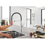 Casa si Gradina - Sanitare - Chiuveta bucatarie si accesorii - Baterii bucatarie - Baterie de bucatarie Grohe 30503000, 1 bar, 530 mm, 240 mm, 1 orificii instalare, 2 sprayuri, 360 unghi pivotare, Crom - Infinity.ro