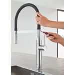 Casa si Gradina - Sanitare - Chiuveta bucatarie si accesorii - Baterii bucatarie - Baterie de bucatarie Grohe 30503000, 1 bar, 530 mm, 240 mm, 1 orificii instalare, 2 sprayuri, 360 unghi pivotare, Crom - Infinity.ro