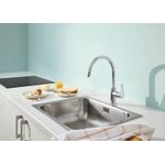 Casa si Gradina - Sanitare - Chiuveta bucatarie si accesorii - Baterii bucatarie - Baterie de bucatarie Grohe 31554001, 1 bar, 332 mm, 223 mm, 1 orificii instalare, 1 sprayuri, 360 unghi pivotare, Crom - Infinity.ro