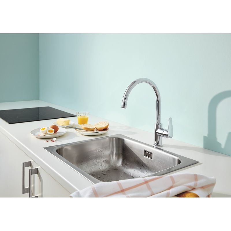Casa si Gradina - Sanitare - Chiuveta bucatarie si accesorii - Baterii bucatarie - Baterie de bucatarie Grohe 31554001, 1 bar, 332 mm, 223 mm, 1 orificii instalare, 1 sprayuri, 360 unghi pivotare, Crom - Infinity.ro