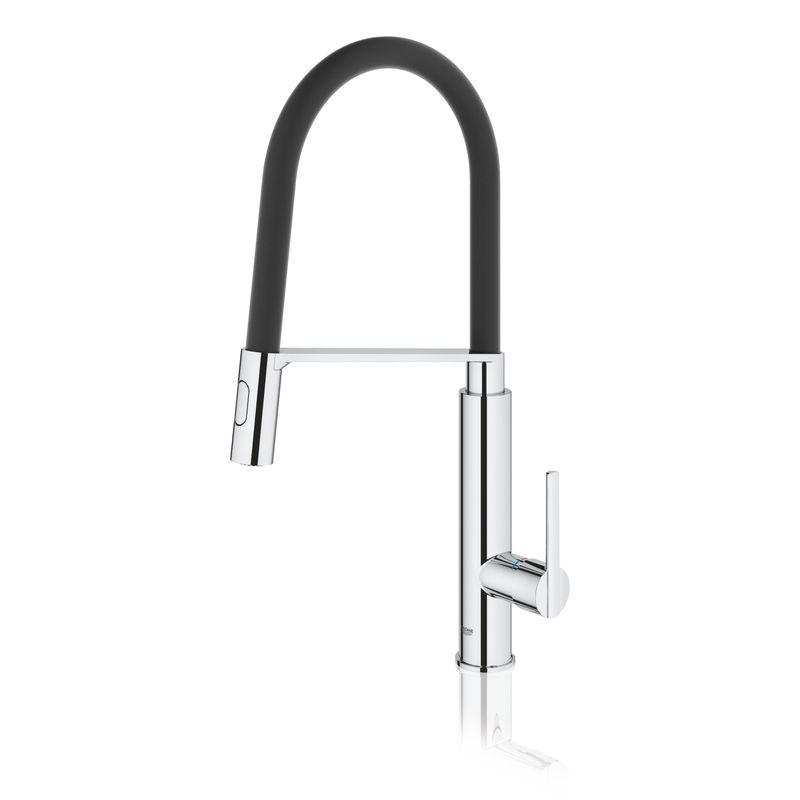 Casa si Gradina - Sanitare - Chiuveta bucatarie si accesorii - Baterii bucatarie - Baterie de bucatarie Grohe 31489000, 1 bar, 510 mm, 235 mm, 1 orificii instalare, 2 sprayuri, 360 unghi pivotare, Crom - Infinity.ro
