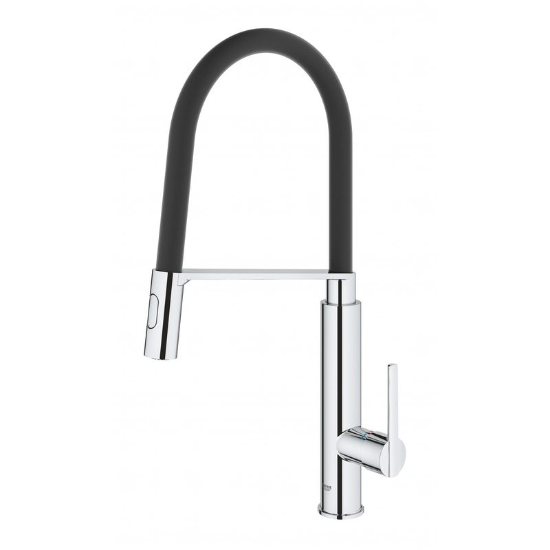 Casa si Gradina - Sanitare - Chiuveta bucatarie si accesorii - Baterii bucatarie - Baterie de bucatarie Grohe 31489000, 1 bar, 510 mm, 235 mm, 1 orificii instalare, 2 sprayuri, 360 unghi pivotare, Crom - Infinity.ro