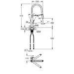 Casa si Gradina - Sanitare - Chiuveta bucatarie si accesorii - Baterii bucatarie - Baterie de bucatarie Grohe 31489000, 1 bar, 510 mm, 235 mm, 1 orificii instalare, 2 sprayuri, 360 unghi pivotare, Crom - Infinity.ro