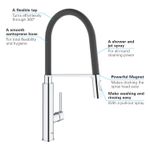 Casa si Gradina - Sanitare - Chiuveta bucatarie si accesorii - Baterii bucatarie - Baterie de bucatarie Grohe 31489000, 1 bar, 510 mm, 235 mm, 1 orificii instalare, 2 sprayuri, 360 unghi pivotare, Crom - Infinity.ro