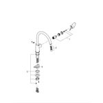 Casa si Gradina - Sanitare - Chiuveta bucatarie si accesorii - Baterii bucatarie - Baterie de bucatarie Grohe 30529001, 1 bar, 332 mm, 223 mm, 1 orificii instalare, 1 sprayuri, 360 unghi pivotare, Crom - Infinity.ro