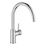 Casa si Gradina - Sanitare - Chiuveta bucatarie si accesorii - Baterii bucatarie - Baterie de bucatarie Grohe 31553001, 1 bar, 332 mm, 223 mm, 1 orificii instalare, 1 sprayuri, 360 unghi pivotare, Crom - Infinity.ro