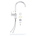 Casa si Gradina - Sanitare - Chiuveta bucatarie si accesorii - Baterii bucatarie - Baterie de bucatarie Grohe 32917000, 1 bar, 356 mm, 223 mm, 1 orificii instalare, 1 sprayuri, 360 unghi pivotare, Crom - Infinity.ro