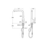 Casa si Gradina - Sanitare - Chiuveta bucatarie si accesorii - Baterii bucatarie - Baterie bucatarie Roca A5A856ENB0, 0.8 bar, 296 mm, 217 mm, 1 orificii instalare, 2 sprayuri, 150 unghi pivotare, Negru - Infinity.ro
