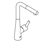 Casa si Gradina - Sanitare - Chiuveta bucatarie si accesorii - Baterii bucatarie - Baterie de bucatarie Grohe 32553002, 1 bar, 380 mm, 205 mm, 1 orificii instalare, 2 sprayuri, 360 unghi pivotare, Crom - Infinity.ro
