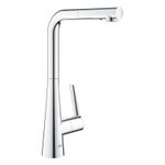 Casa si Gradina - Sanitare - Chiuveta bucatarie si accesorii - Baterii bucatarie - Baterie de bucatarie Grohe 32553002, 1 bar, 380 mm, 205 mm, 1 orificii instalare, 2 sprayuri, 360 unghi pivotare, Crom - Infinity.ro