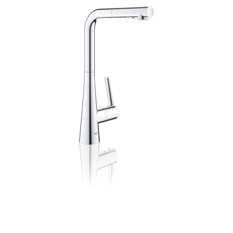 Casa si Gradina - Sanitare - Chiuveta bucatarie si accesorii - Baterii bucatarie - Baterie de bucatarie Grohe 32553002, 1 bar, 380 mm, 205 mm, 1 orificii instalare, 2 sprayuri, 360 unghi pivotare, Crom - Infinity.ro