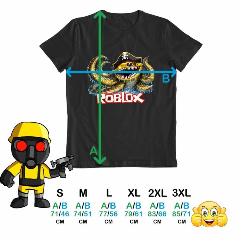 Fashion, accesorii si bijuterii - Barbati - Imbracaminte - Tricouri si bluze barbati - Tricou Barbati Roblox Fish it Huggy Wuggy Pirat Sea Monster, negru, marime XL - Infinity.ro