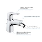 Casa si Gradina - Sanitare - Lavoar baie si accesorii - Baterii sanitare - Baterie bideu Grohe 23345001, 32 mm, 1 bar, 34 mm, 126 mm, 117 mm, 420 mm, 1 orificii instalare, Crom - Infinity.ro
