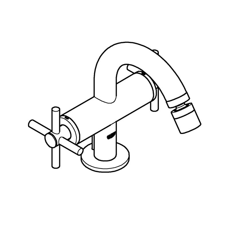 Casa si Gradina - Sanitare - Lavoar baie si accesorii - Baterii sanitare - Baterie bideu Grohe 24027003, 28 mm, 1 bar, 34 mm, 167 mm, 126 mm, 575 mm, 1 orificii instalare, Crom - Infinity.ro