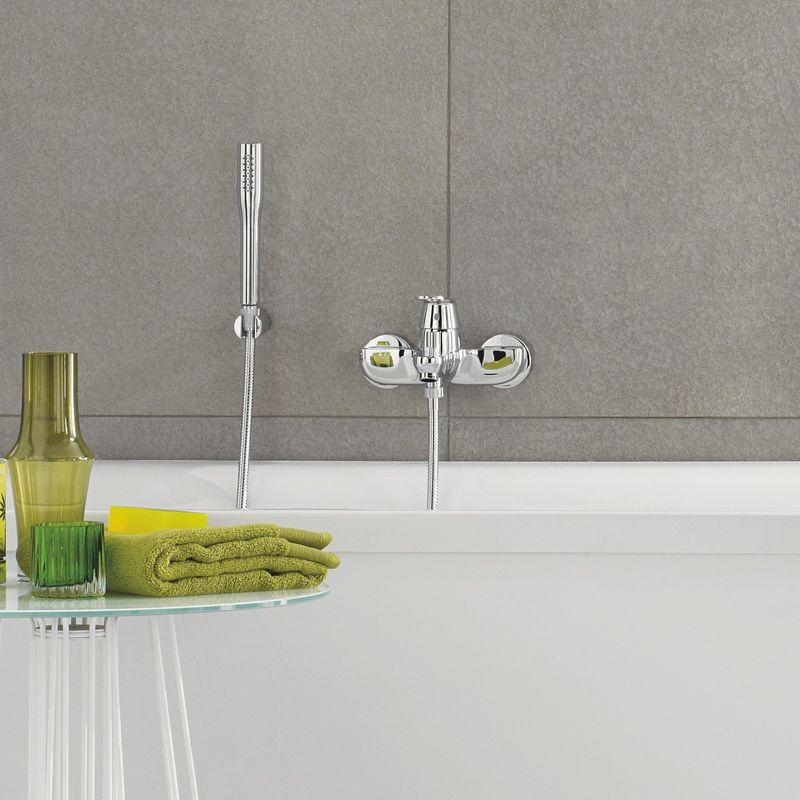 Casa si Gradina - Sanitare - Lavoar baie si accesorii - Baterii sanitare - Set baterie cada Grohe 32832000, 124 mm, 1 bar, 65 mm, 1.5 m, 210 mm, 163 mm, 39 mm, 2 orificii instalare, Crom - Infinity.ro