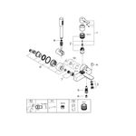 Casa si Gradina - Sanitare - Lavoar baie si accesorii - Baterii sanitare - Set de cada Grohe 33850001, 1 bar, 66 mm, 1.25 m, 244 mm, 184 mm, 2 orificii instalare, 1 functii para dus, Crom - Infinity.ro