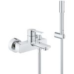 Casa si Gradina - Sanitare - Lavoar baie si accesorii - Baterii sanitare - Set de cada Grohe 33850001, 1 bar, 66 mm, 1.25 m, 244 mm, 184 mm, 2 orificii instalare, 1 functii para dus, Crom - Infinity.ro