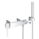Casa si Gradina - Sanitare - Lavoar baie si accesorii - Baterii sanitare - Set baterie cada Grohe 33547003, 1 bar, 66 mm, 1.5 m, 189 mm, 89 mm, 2 orificii instalare, 1 functii para dus, Crom - Infinity.ro