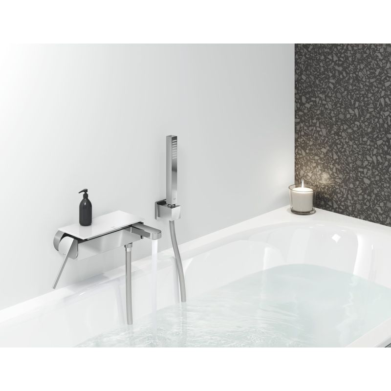 Casa si Gradina - Sanitare - Lavoar baie si accesorii - Baterii sanitare - Set baterie cada Grohe 33547003, 1 bar, 66 mm, 1.5 m, 189 mm, 89 mm, 2 orificii instalare, 1 functii para dus, Crom - Infinity.ro
