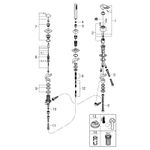 Casa si Gradina - Sanitare - Lavoar baie si accesorii - Baterii sanitare - Baterie cada Grohe 19966000, 1 bar, 45 mm, 2 m, 252 mm, 310 mm, 3 orificii instalare, 1 functii para dus, Crom - Infinity.ro
