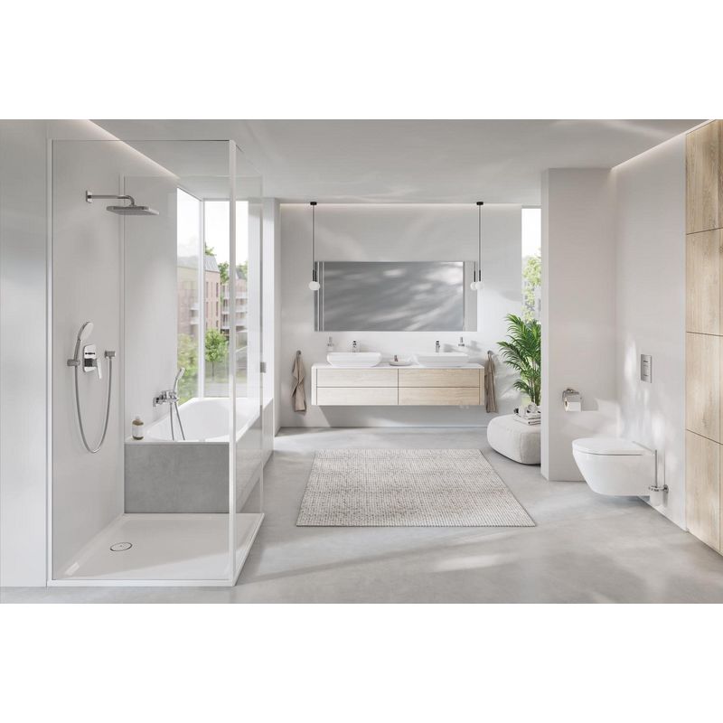 Casa si Gradina - Sanitare - Lavoar baie si accesorii - Baterii sanitare - Baterie cada Grohe 1018130000, 1 bar, 167 mm, 224 mm, 50 mm, 2 orificii instalare, 1/2 dimensiune racord, Crom - Infinity.ro