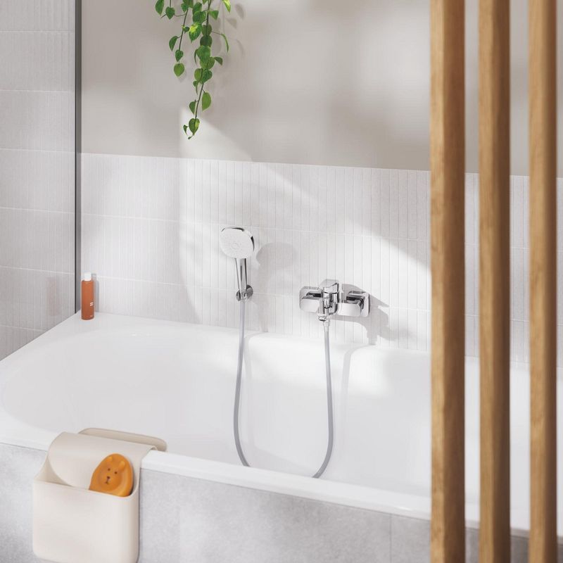 Casa si Gradina - Sanitare - Lavoar baie si accesorii - Baterii sanitare - Baterie cada Grohe 1018130000, 1 bar, 167 mm, 224 mm, 50 mm, 2 orificii instalare, 1/2 dimensiune racord, Crom - Infinity.ro