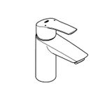 Casa si Gradina - Sanitare - Lavoar baie si accesorii - Baterii sanitare - Baterie lavoar Grohe 23922003, 28 mm, 5 l/min, 0.8 bar, 35 mm, 169 mm, 109 mm, 395 mm, 1 orificii instalare, Crom - Infinity.ro