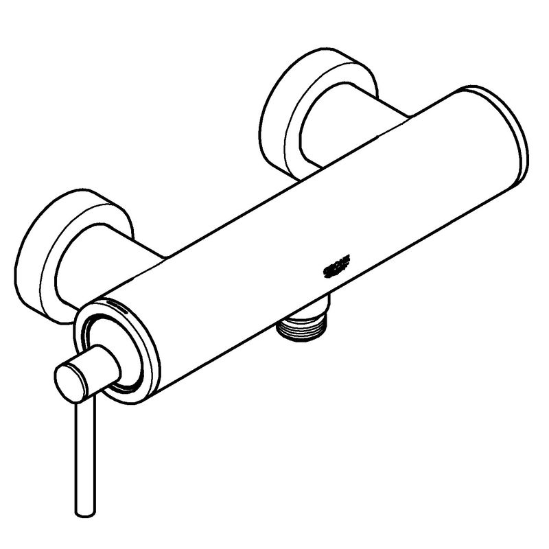 Casa si Gradina - Sanitare - Lavoar baie si accesorii - Baterii sanitare - Baterie dus Grohe 32650003, 1 bar, 228 mm, 102 mm, 2 orificii instalare, 1/2 dimensiune racord furtun, Crom - Infinity.ro