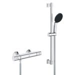 Casa si Gradina - Sanitare - Lavoar baie si accesorii - Baterii sanitare - Baterie dus Grohe 34597001, 0.8 bar, 73 mm, 305 mm, 110 mm, 1.5 m, 600 mm, 2 orificii instalare, Crom - Infinity.ro