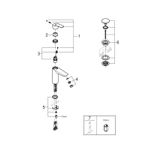 Casa si Gradina - Sanitare - Lavoar baie si accesorii - Baterii sanitare - Baterie lavoar Grohe 23923003, 28 mm, 5.7 l/min, 0.3 bar, 35 mm, 195 mm, 121 mm, 365 mm, 1 orificii instalare, Crom - Infinity.ro