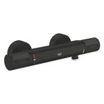 Casa si Gradina - Sanitare - Lavoar baie si accesorii - Baterii sanitare - Baterie dus Grohe 347902430, 1 bar, 91 mm, 313 mm, 2 orificii instalare, 1/2 dimensiune racord furtun, Negru - Infinity.ro