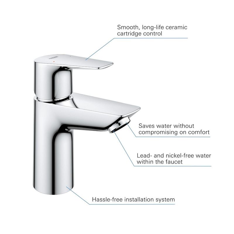 Casa si Gradina - Sanitare - Lavoar baie si accesorii - Baterii sanitare - Baterie lavoar Grohe 24199001, 28 mm, 5.7 l/min, 0.8 bar, 35 mm, 147 mm, 93 mm, 395 mm, 1 orificii instalare, Crom - Infinity.ro