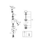 Casa si Gradina - Sanitare - Lavoar baie si accesorii - Baterii sanitare - Baterie lavoar Grohe 24199001, 28 mm, 5.7 l/min, 0.8 bar, 35 mm, 147 mm, 93 mm, 395 mm, 1 orificii instalare, Crom - Infinity.ro