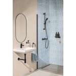 Casa si Gradina - Sanitare - Lavoar baie si accesorii - Baterii sanitare - Baterie dus Grohe 347902430, 1 bar, 91 mm, 313 mm, 2 orificii instalare, 1/2 dimensiune racord furtun, Negru - Infinity.ro