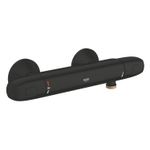 Casa si Gradina - Sanitare - Lavoar baie si accesorii - Baterii sanitare - Baterie dus Grohe 348142433, 0.8 bar, 100 mm, 317 mm, 2 orificii instalare, 1/2 dimensiune racord furtun, Negru - Infinity.ro