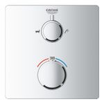 Casa si Gradina - Sanitare - Lavoar baie si accesorii - Baterii sanitare - Unitate comanda cada Grohe 24080000, 1 bar, 158 mm, 10 mm, 2 iesiri, 1 functii palarie dus, 1/2 dimensiune racord, Crom - Infinity.ro