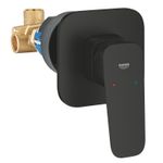 Casa si Gradina - Sanitare - Lavoar baie si accesorii - Baterii sanitare - Unitate comanda Grohe 1017752430, 1 bar, 113 mm, 8 mm, 1 iesiri, 1 functii palarie dus, 1/2 dimensiune racord, Negru - Infinity.ro
