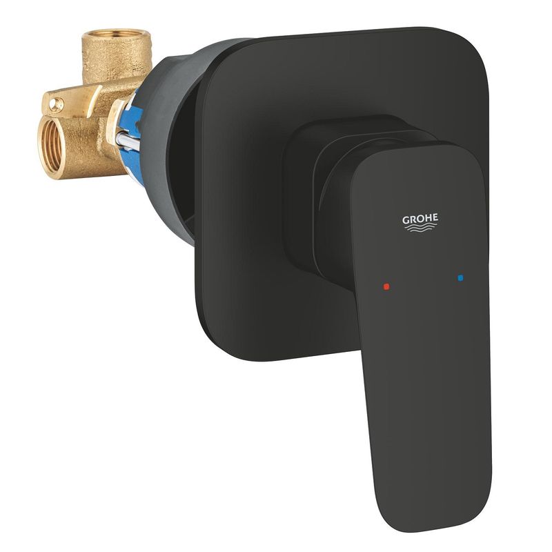 Casa si Gradina - Sanitare - Lavoar baie si accesorii - Baterii sanitare - Unitate comanda Grohe 1017752430, 1 bar, 113 mm, 8 mm, 1 iesiri, 1 functii palarie dus, 1/2 dimensiune racord, Negru - Infinity.ro